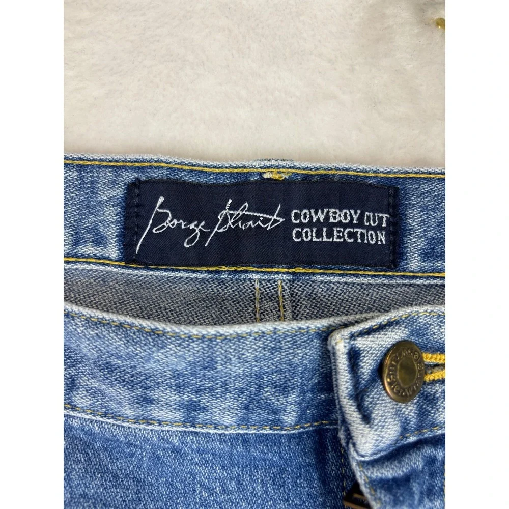 Wrangler George Mens 40x30 Jeans Cowboy Cut Denim Medium Grungy Wash